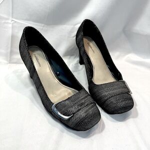 Croft & Barrow Gray Print Heels